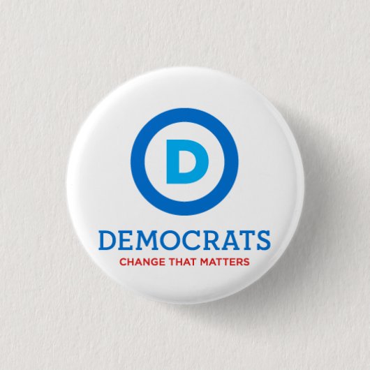 Die Demokraten ändern das Button (Vorderseite)