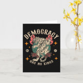 Die Demokratie hat keine Könige 8647 Tiger Karte (Gelbe Blume)