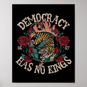 Die Demokratie hat keine Könige 8647 Tiger Poster