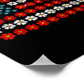 Die Demokratie hat nichts von Amerikas Flaggendesi Poster (Ecke)