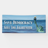 Die Demokratie rette den Filibuster um. Banner (Horizontal)