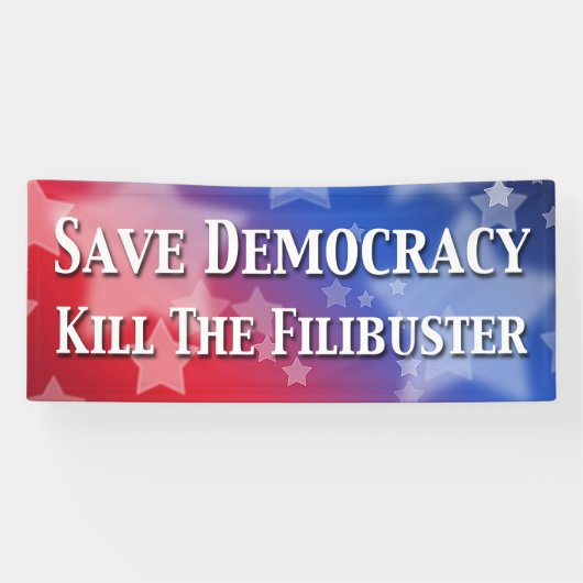 Die Demokratie rette den Filibuster um. Banner (Horizontal)