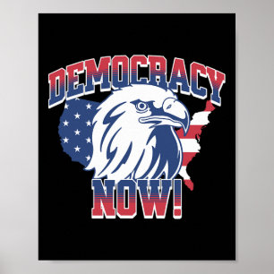 Die Demokratie wählt jetzt Kamala Harris 2024 Demo Poster