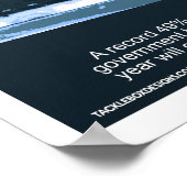 Die Demokratie wird aufhören (24x36) Poster (Ecke)