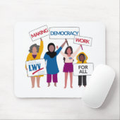 Die Demokratie zum Durchbruch bringen Mousepad (Mit Mouse)