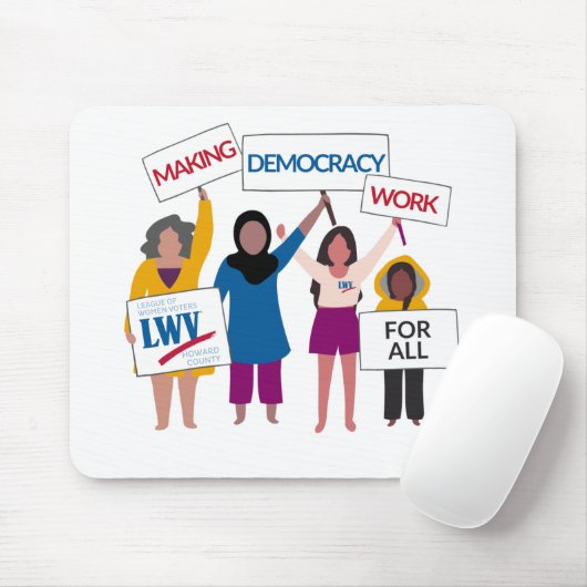 Die Demokratie zum Durchbruch bringen Mousepad (Mit Mouse)