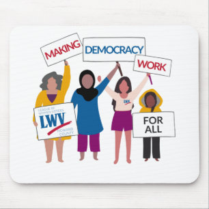Die Demokratie zum Durchbruch bringen Mousepad