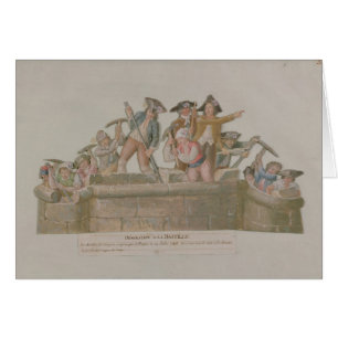 Die Demolierung der Bastille, im Juli 1789