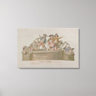 Die Demolierung der Bastille, im Juli 1789 Leinwanddruck