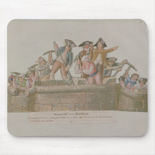 Die Demolierung der Bastille, im Juli 1789 Mousepad (Vorne)