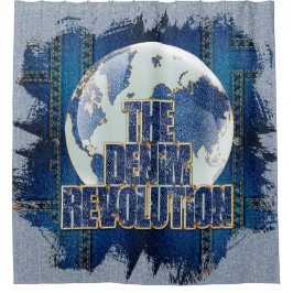 Die Denim-Revolution Duschvorhang