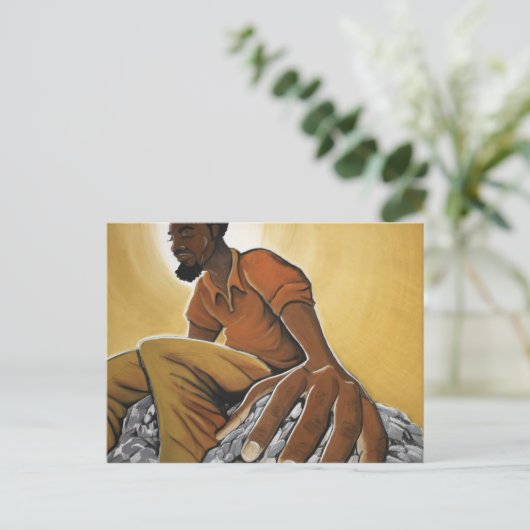 Die denkende Postkarte (Stehend Vorderseite)