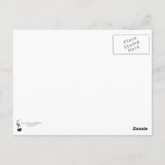 Die denkende Postkarte (Rückseite)