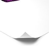 Die Denker-Statue Cyberpunk Vaporwave Rodin Poster (Ecke)