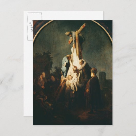 Die Deposition, 1632-33 Postkarte (Vorne/Hinten)