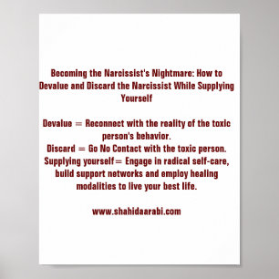 Die der Albtraum-Erinnerung des Narcissists werden Poster