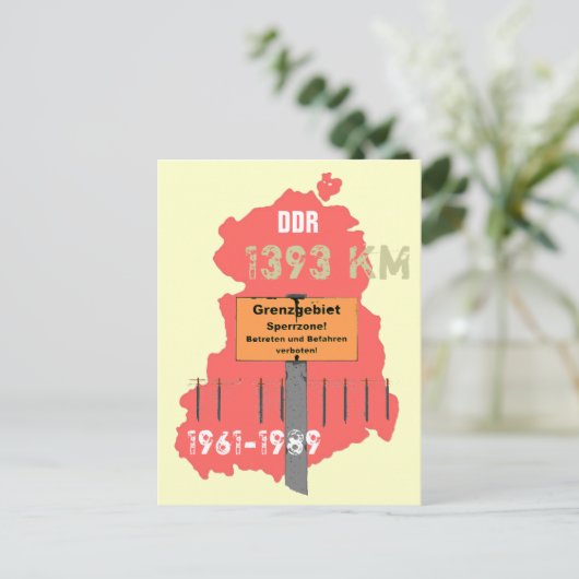 Die der DDR Postkarte (Stehend Vorderseite)