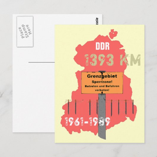 Die der DDR Postkarte (Vorne/Hinten)