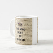Die, der man gehorchen muss kaffeetasse (Vorderseite Links)