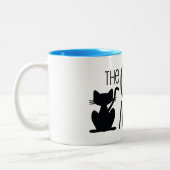 Die Der Meow-Kaffee-Tasse der Katze Zweifarbige Tasse (Links)