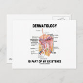 Die Dermatologie ist Teil meiner Existenz (Hautsch Postkarte (Vorne/Hinten)