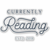 Die derzeit lesende Auto- oder Laptop-Decke Aufkleber (Vorderseite)