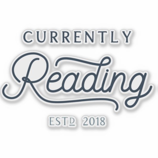 Die derzeit lesende Auto- oder Laptop-Decke Aufkleber (Vorderseite)