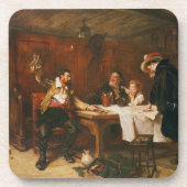 Die des Buccaneers Geschichte (Öl auf Leinwand) Getränkeuntersetzer (Vorderseite)