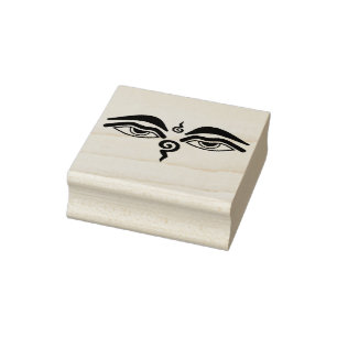 Die Des Buddhas Augen-Briefmarke Gummistempel