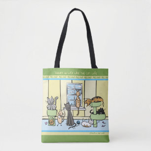 Die Des Katzen-Leben-Katzen-die Taschen-Tasche Tasche