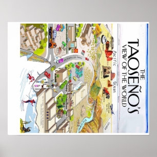 Die des Taoseños Ansicht der Welt Poster