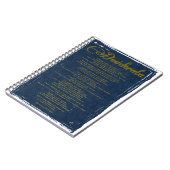 Die Desiderata "Desired Things" Notizblock (Linke Seite)