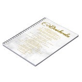 Die Desiderata "Desired Things" Notizblock (Linke Seite)