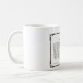 Die Desiderata-Gedicht-Kaffee Mug=Daily Kaffeetasse (Links)