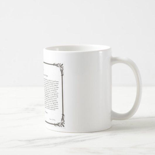 Die Desiderata-Gedicht-Kaffee Mug=Daily Kaffeetasse (Rechts)