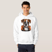Die Designer-Kunst von BoxerLoveK9 Hoodie (Vorne ganz)