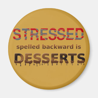 Die Desserts sind rückwärts gepresst Magnet