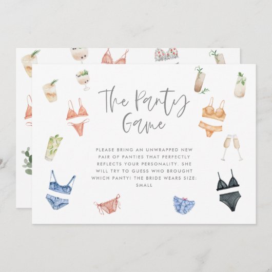 Die Dessous-Cocktailspass (Vorne/Hinten)