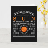 Die detaillierte Astronomie der Sonne Karte (Gelbe Blume)