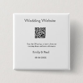 Die Details Hochzeitswebsite scannen QR hinzufügen Button
