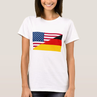 Die deutsche amerikanische Flagge - T - Shirt der