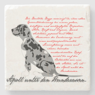 Die Deutsche Dogge - der Apoll unter den Hunderass Steinuntersetzer
