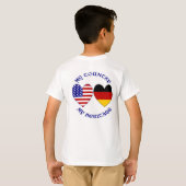 Die deutsche Flagge der USA - Welterbe-Junge T-Shirt (Schwarz voll)