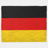 Die deutsche Flagge - ein Tapisserie des deutschen Fleecedecke (Vorderseite (Horizontal))
