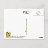 Die deutsche Iris - Vintage Abbildung Postkarte (Rückseite)