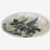 Die deutschen Drahthaar-Zeiger, Kunst Pappteller (Schrägansicht)