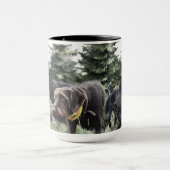 Die deutschen Drahthaar-Zeiger, Kunst Tasse (Zentrum)