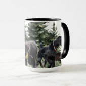Die deutschen Drahthaar-Zeiger, Kunst Tasse (VorderseiteRechts)