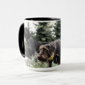 Die deutschen Drahthaar-Zeiger, Kunst Tasse (Vorderseite Links)
