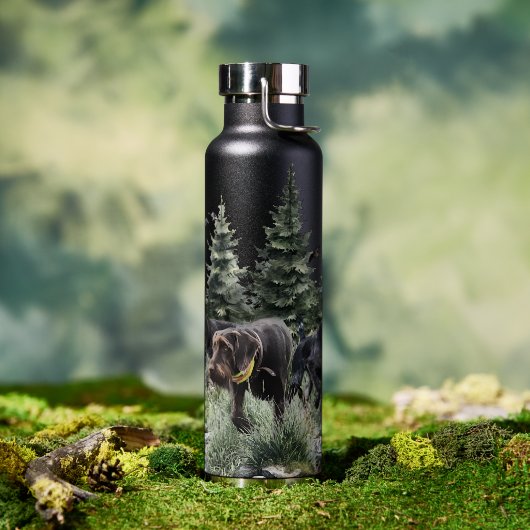 Die deutschen Drahthaar-Zeiger, Kunst Trinkflasche (Außenbereich)